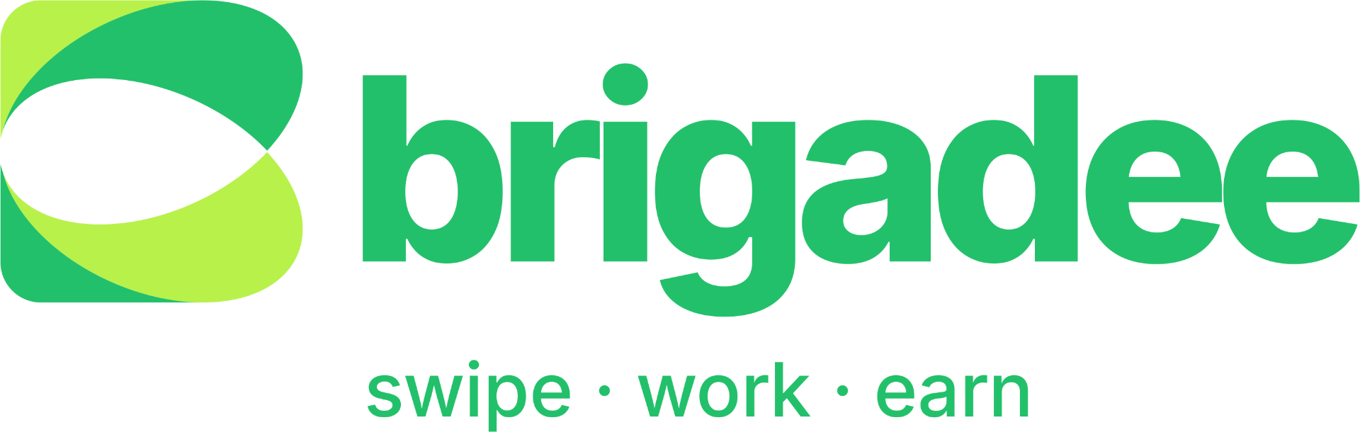 Brigadee — swipe · work · earn